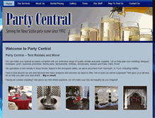 Tablet Screenshot of party-central.ca
